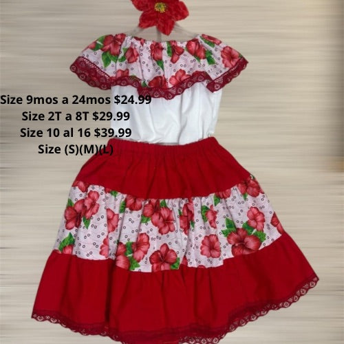 Traje típico puertorriqueño para niña