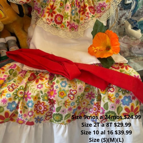 Traje típico puertorriqueño de niña