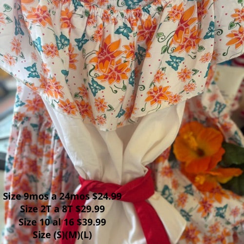 Traje típico puertorriqueño de niña